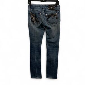Miss Me Sequin Pockets Straight Jeans Size 26
